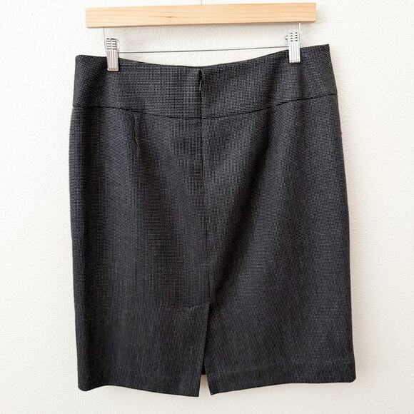 ANN TAYLOR | Fine Italian Fabric 100% Virgin Wool Gray Pencil Straight | Size 10 - Picture 3 of 5